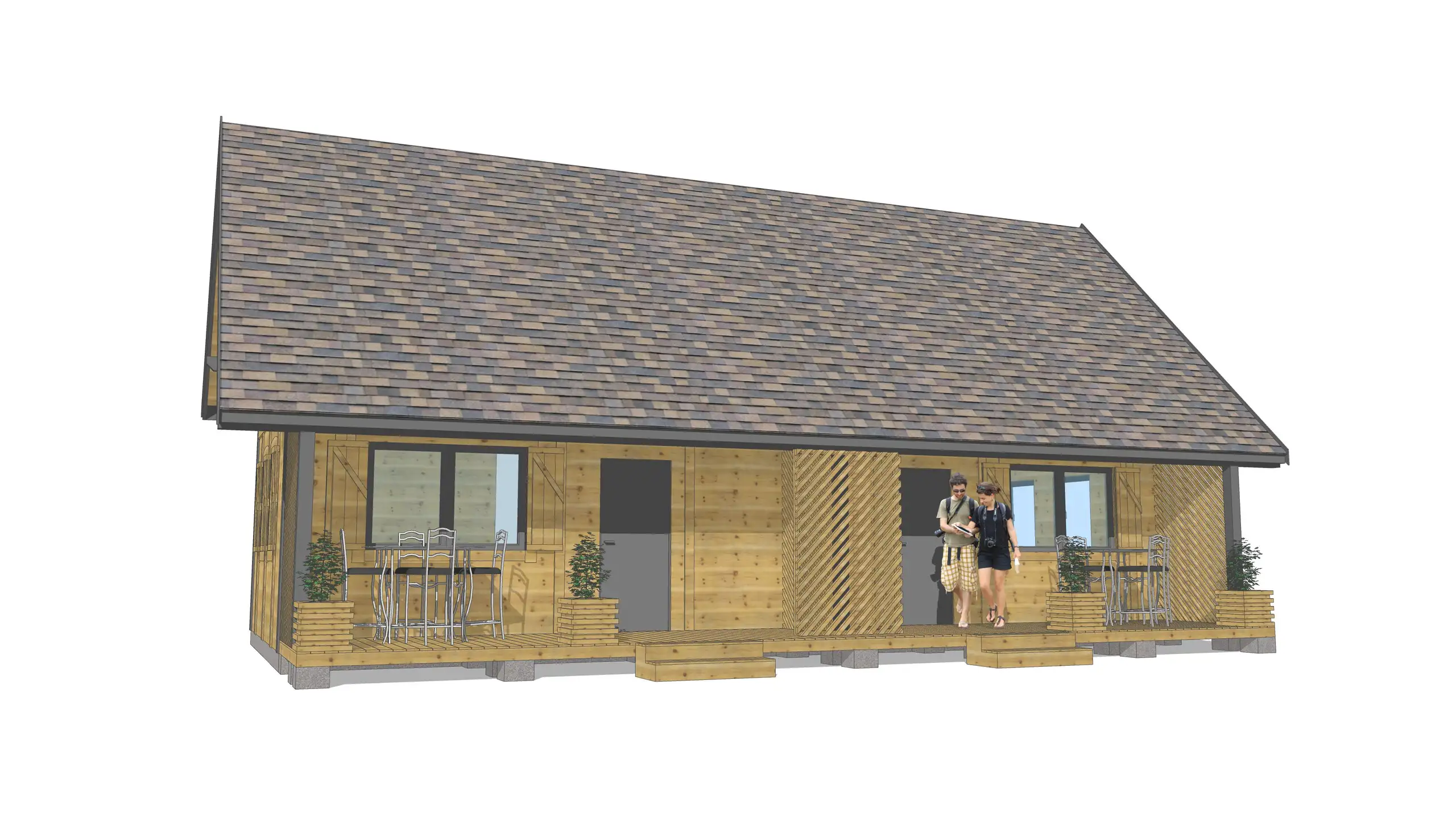 Szeregowy domek pod wynajem J1X2 – 60 m2