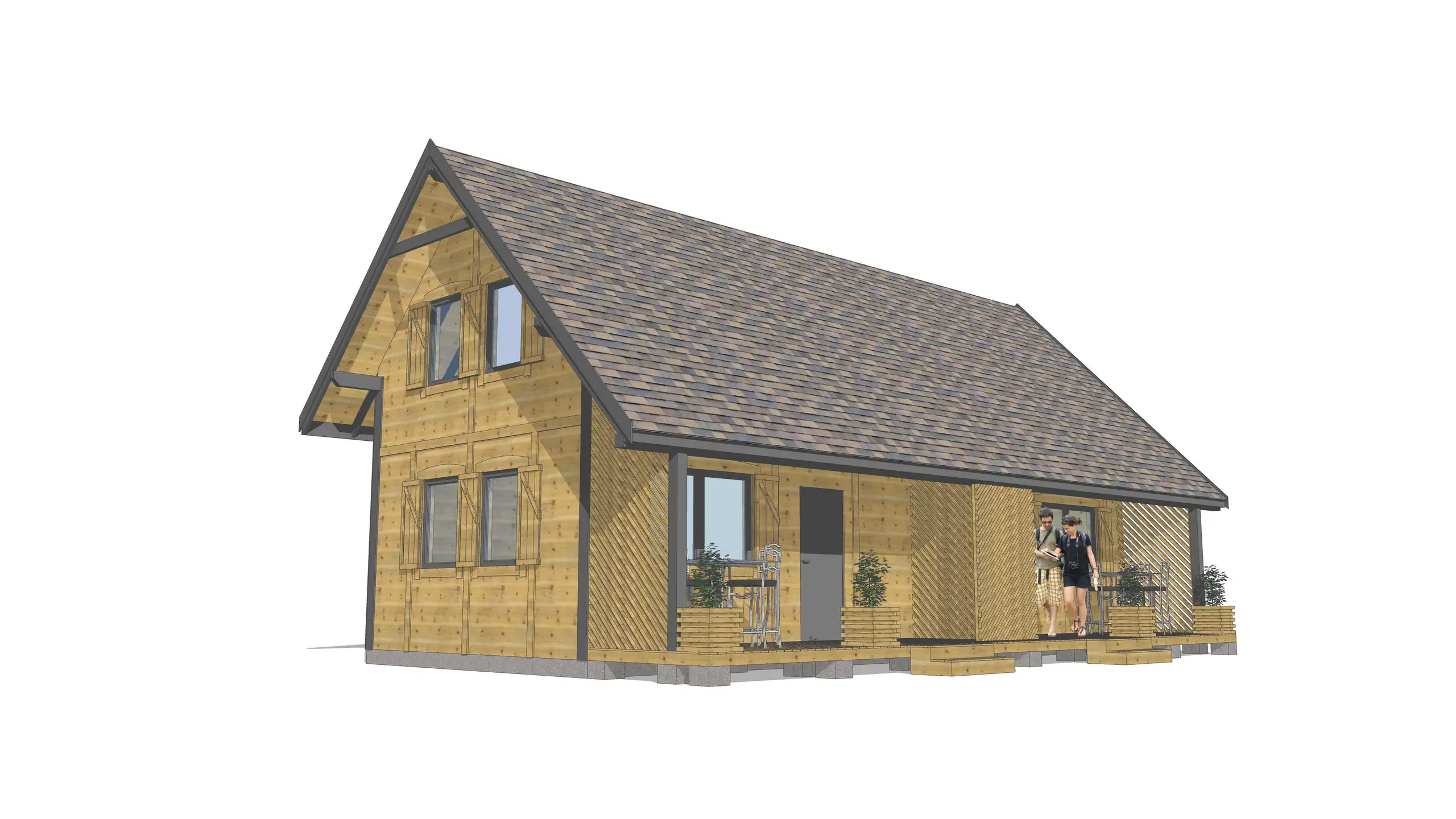 Szeregowy domek pod wynajem J1X2 – 60 m2