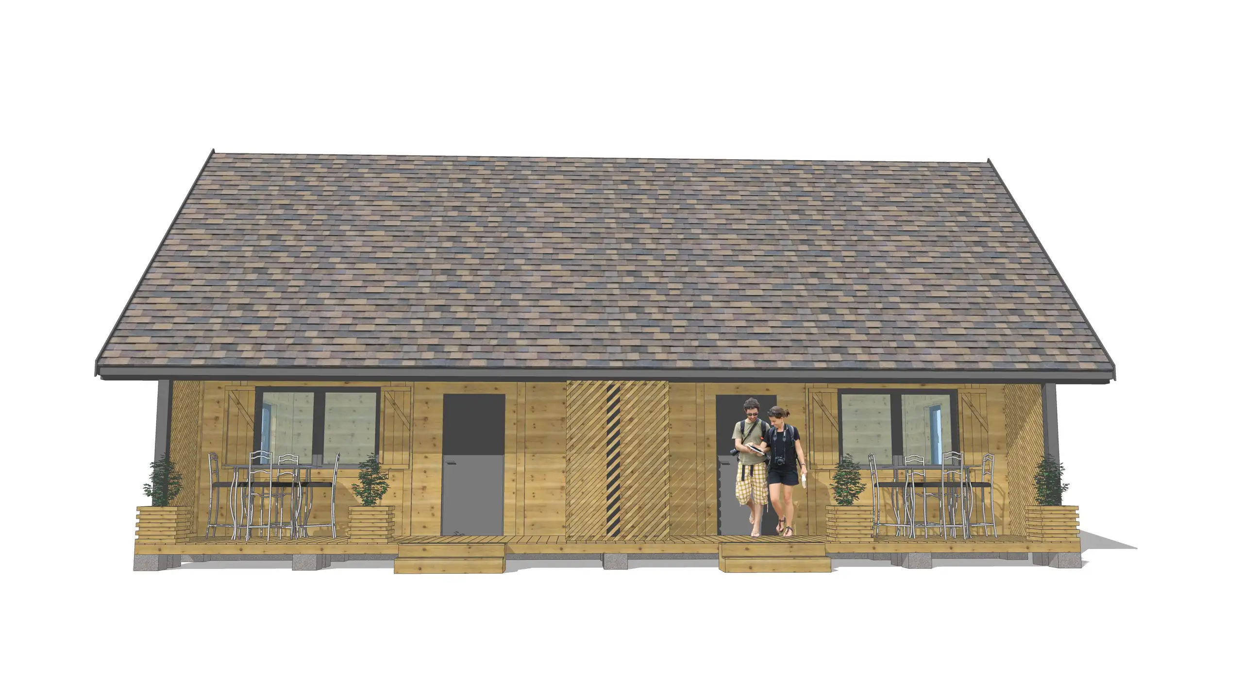 Szeregowy domek pod wynajem J1X2 – 60 m2