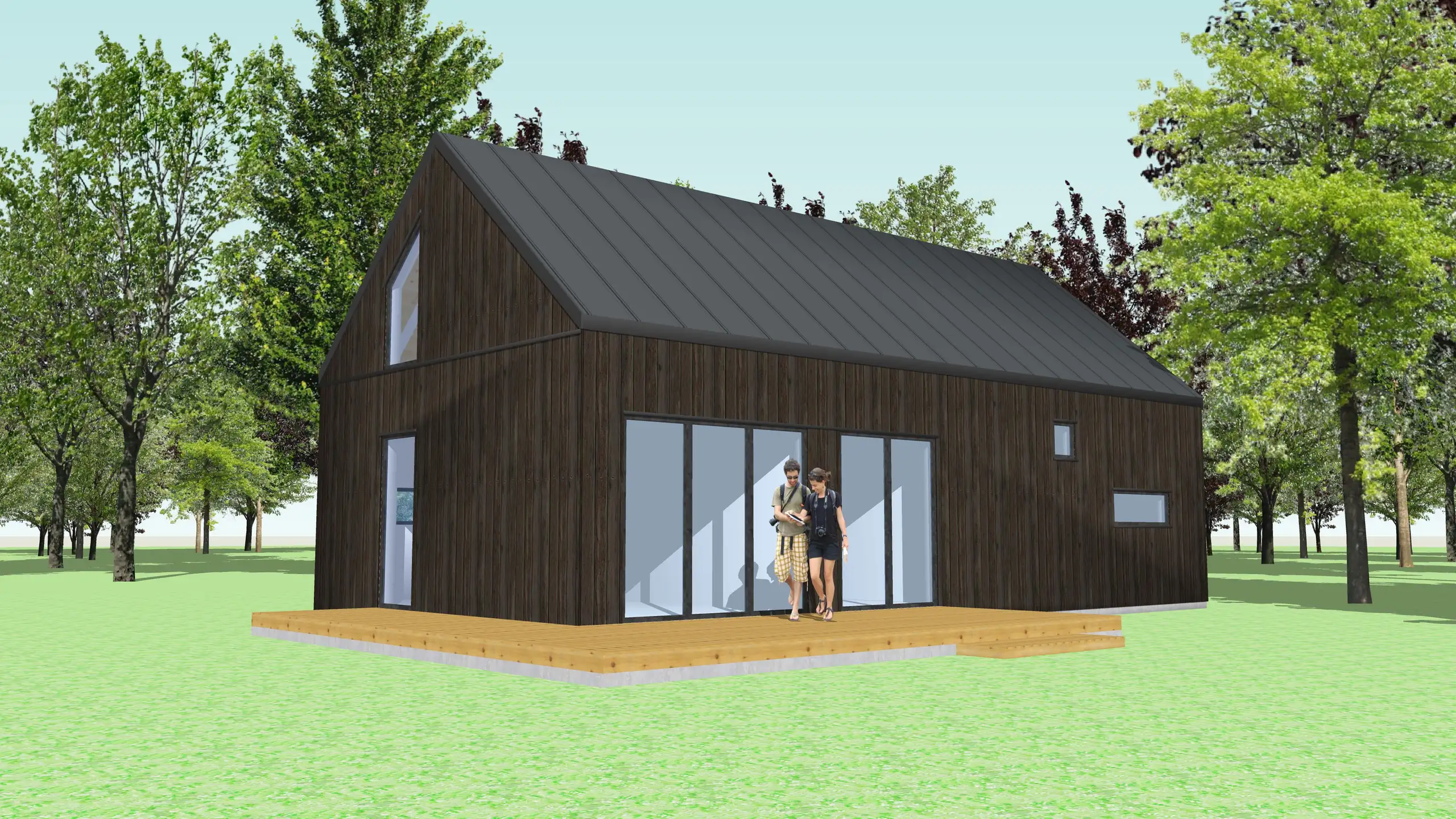 Szeregowy domek pod wynajem A1X2 – 70 m2