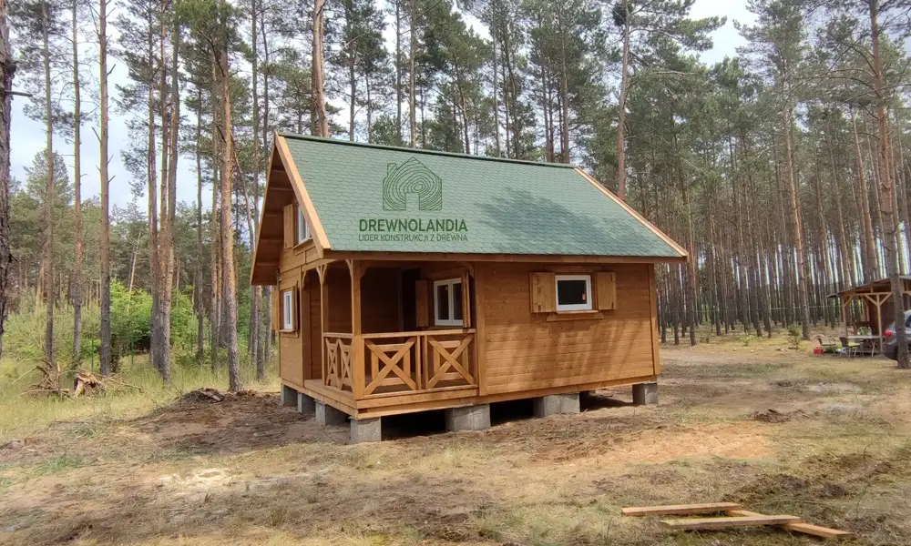 Domek rekreacyjny całoroczny CRA4 - wersja 1 - V1 - 35 m²