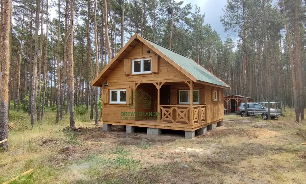 Domek rekreacyjny całoroczny CRA4 - wersja 1 - V1 - 35 m²