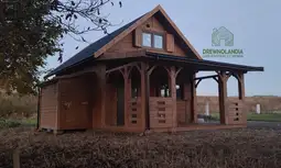 Domek drewniany Janusz 7m x 5m + taras 4,5m x 2m - zdjęcie 13