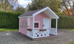 Drewniany Domek Dla Dzieci Kitty III - 2,8x2m - zdjęcie 9