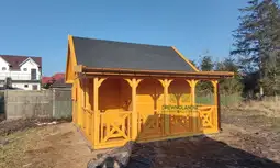 Domek Ogrodowy Mieszko I 4x5m + taras  boczny 1,5x5m - zdjęcie 26