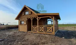 Domek Ogrodowy Mieszko I 4x5m + taras  boczny 1,5x5m - zdjęcie 10