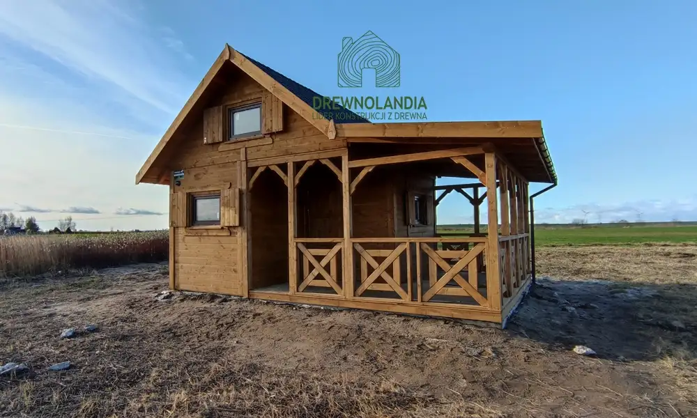 Domek Ogrodowy Mieszko I 4x5m + taras boczny 1,5x5m