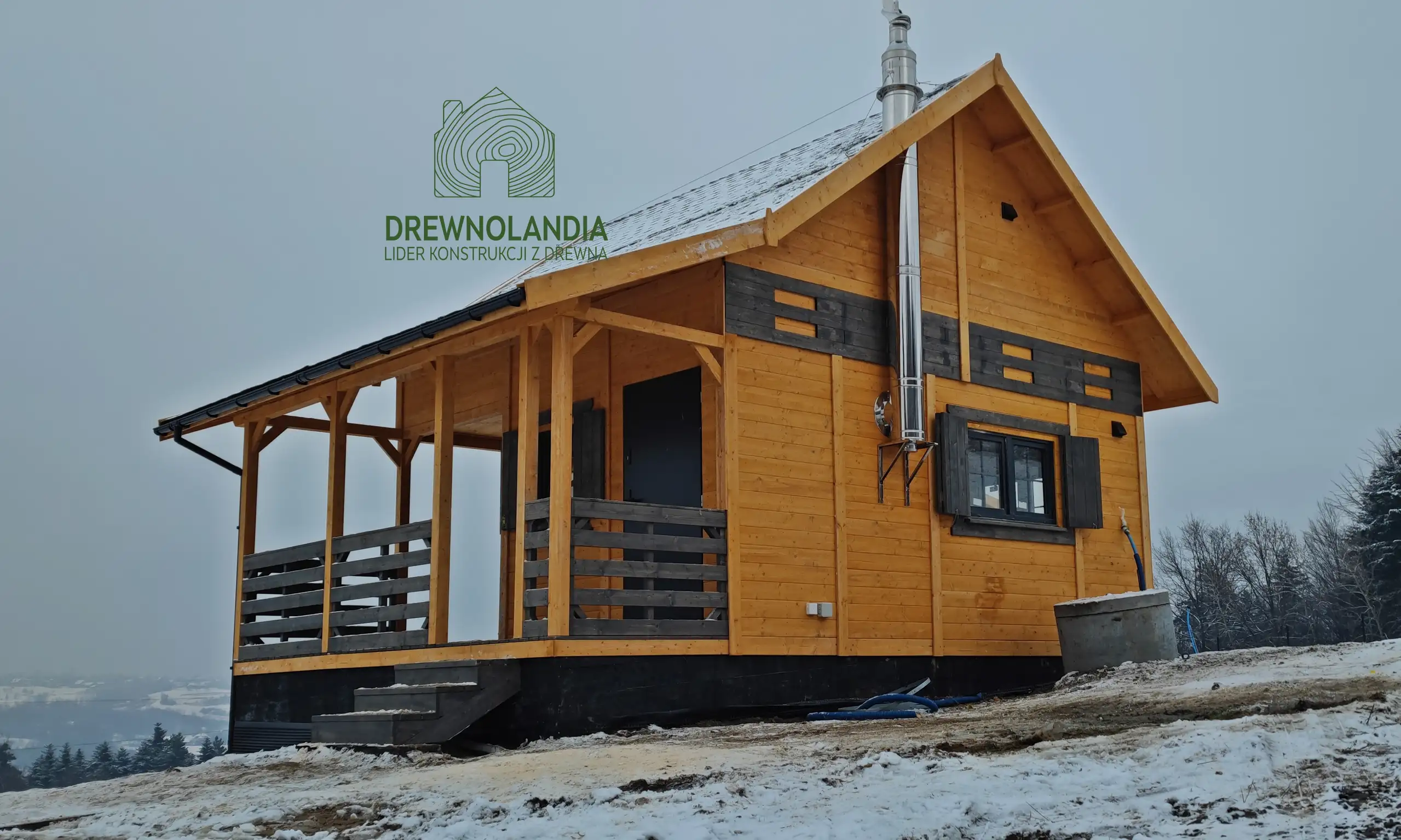 Domek Mieszko II 5m x 5m + taras boczny 1,5x5m