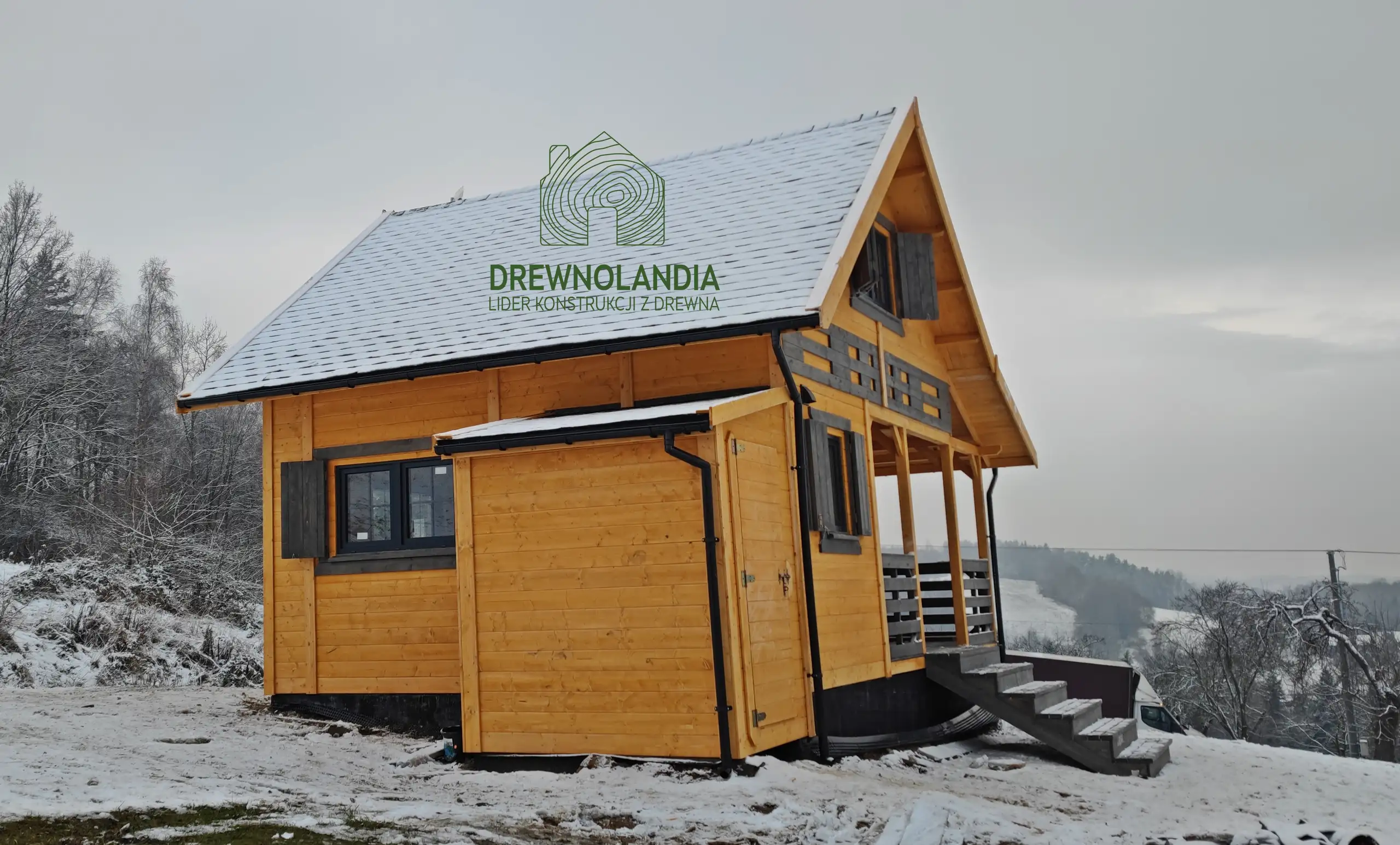 Domek Mieszko II 5m x 5m + taras boczny 1,5x5m