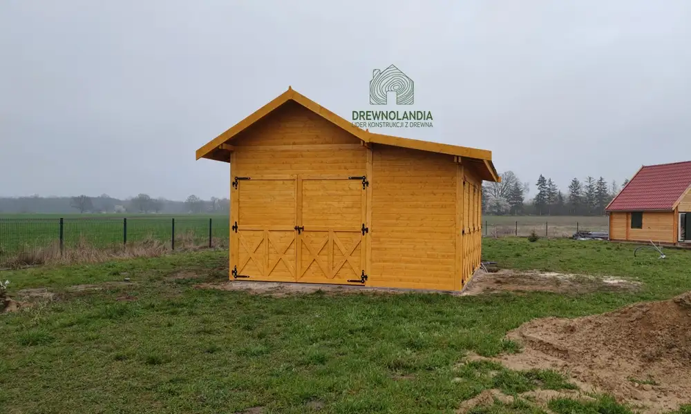 Wiata samochodowa Oliwia Bis - 9x3,5m + zadaszenie przednie - 6x1,5m – Wielofunkcyjna przestrzeń dla dwóch aut