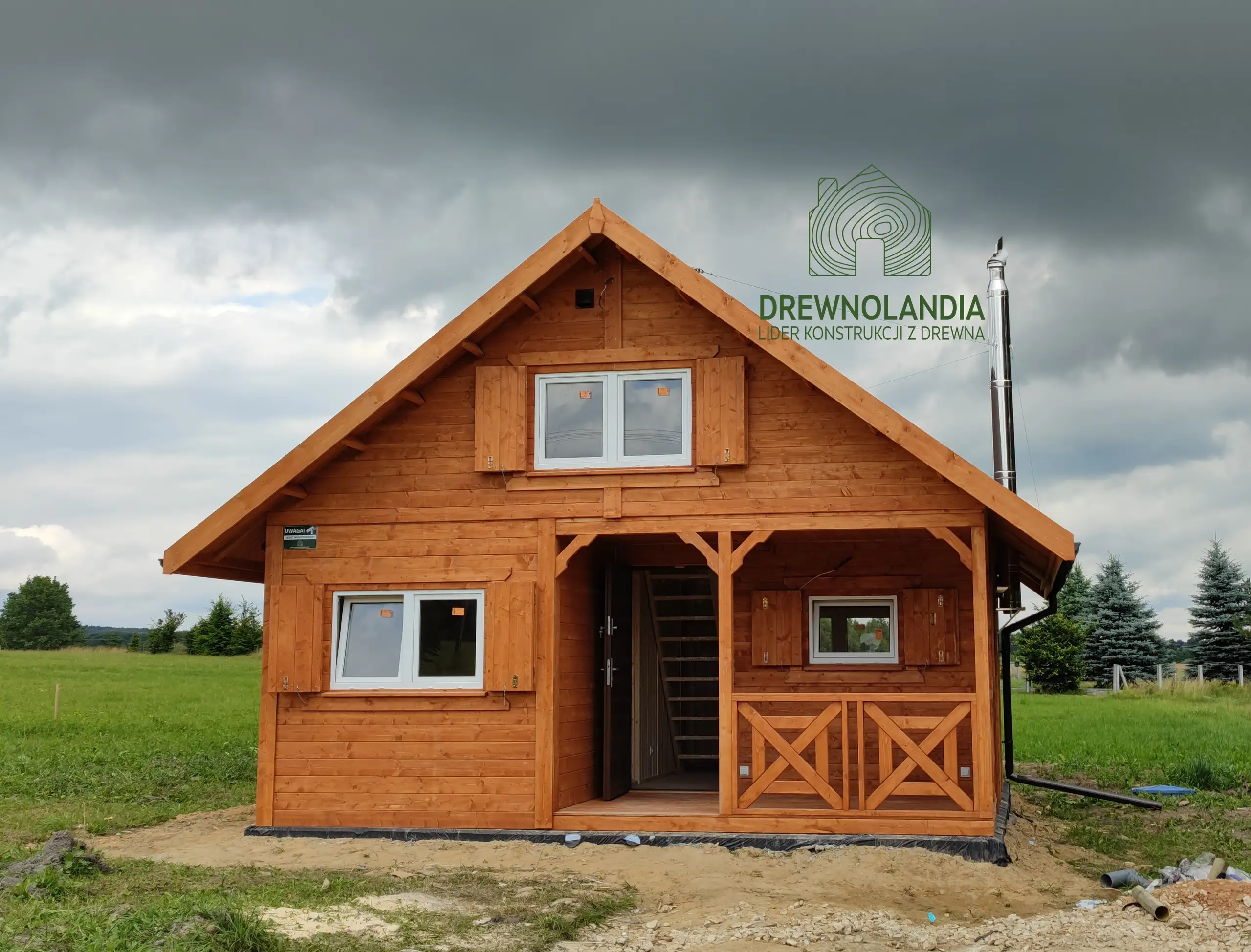 Domek z antresola Wiktor IV - wersja 1 - V1 - 5,9x5,9m