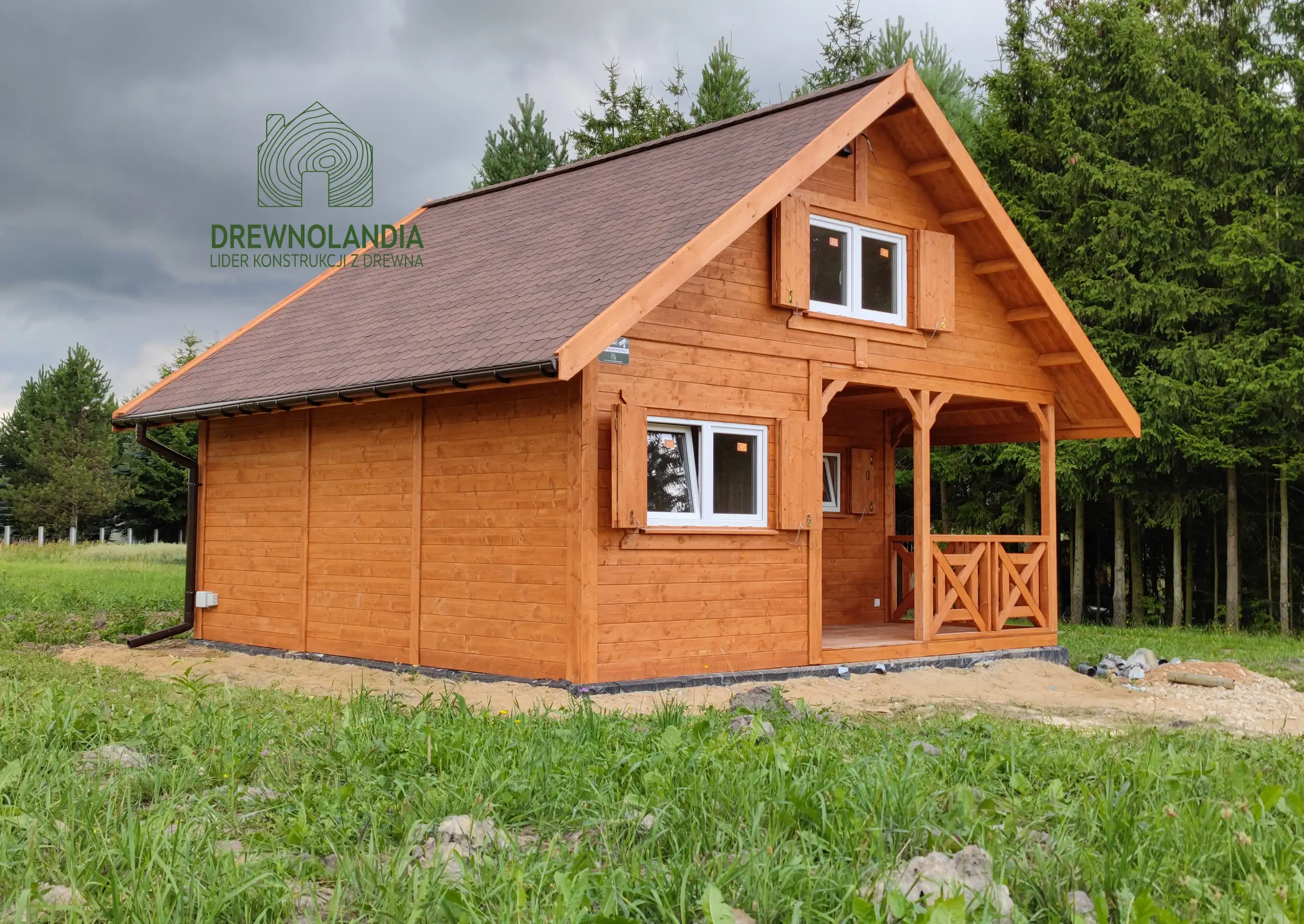 Domek z antresola Wiktor IV - wersja 1 - V1 - 5,9x5,9m